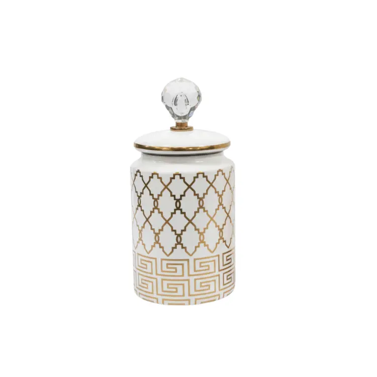 ואזה + מכסה זהב ולבן קטן