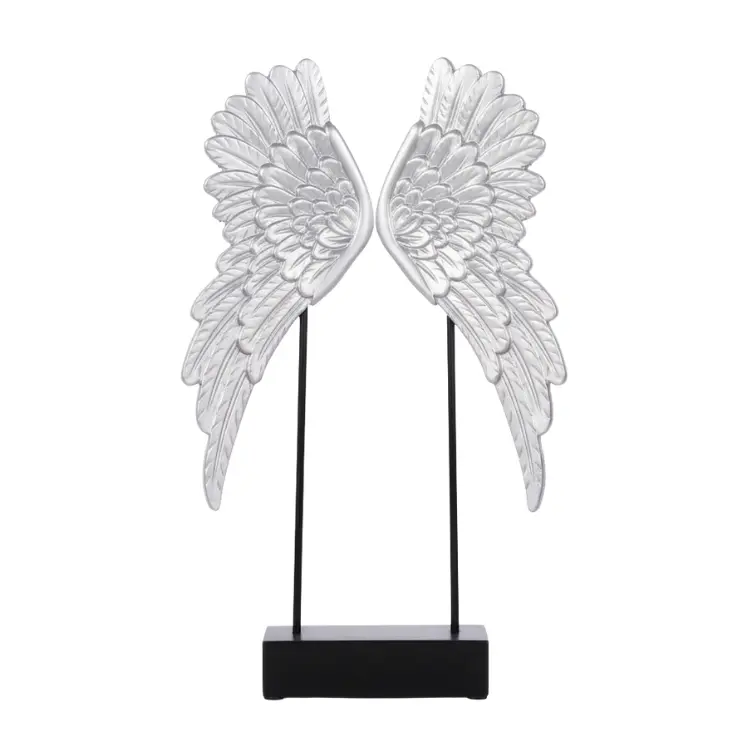 כנפי מלאך על סטנד כסוף