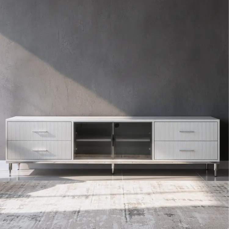 מזנון דגם שאנטל לבן כסוף