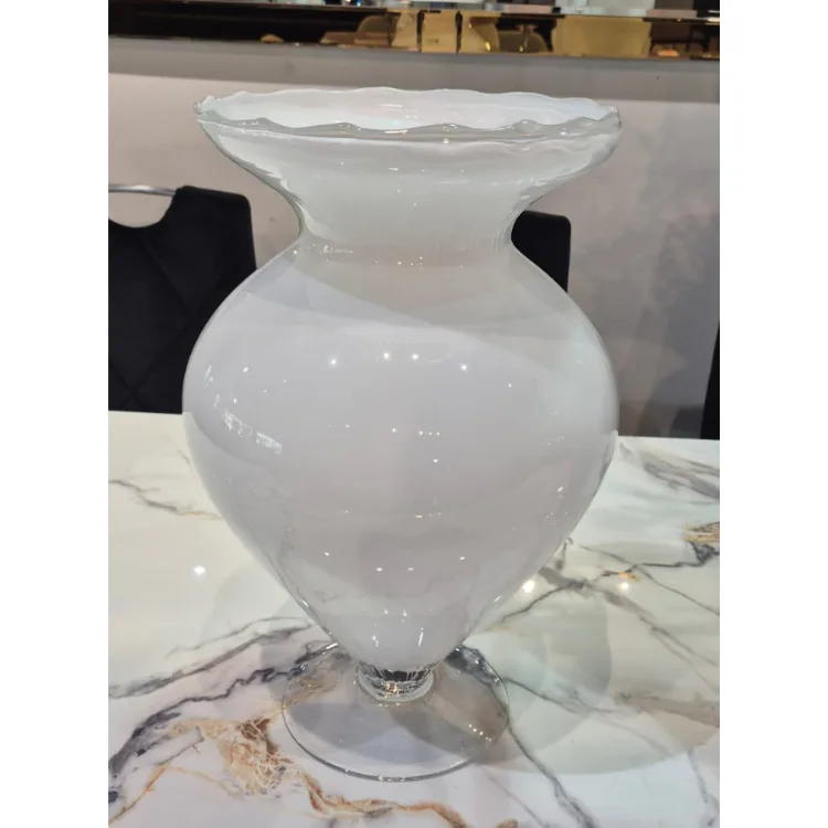 אגרטל זכוכית לבן דגם GR1080