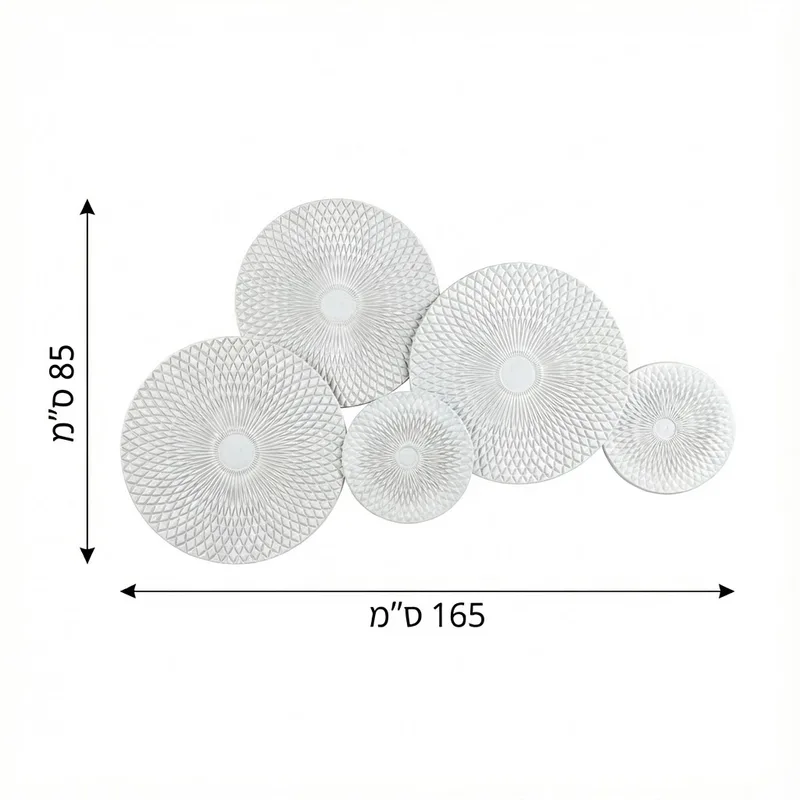 דקורציה לקיר דגם 230 כסוף