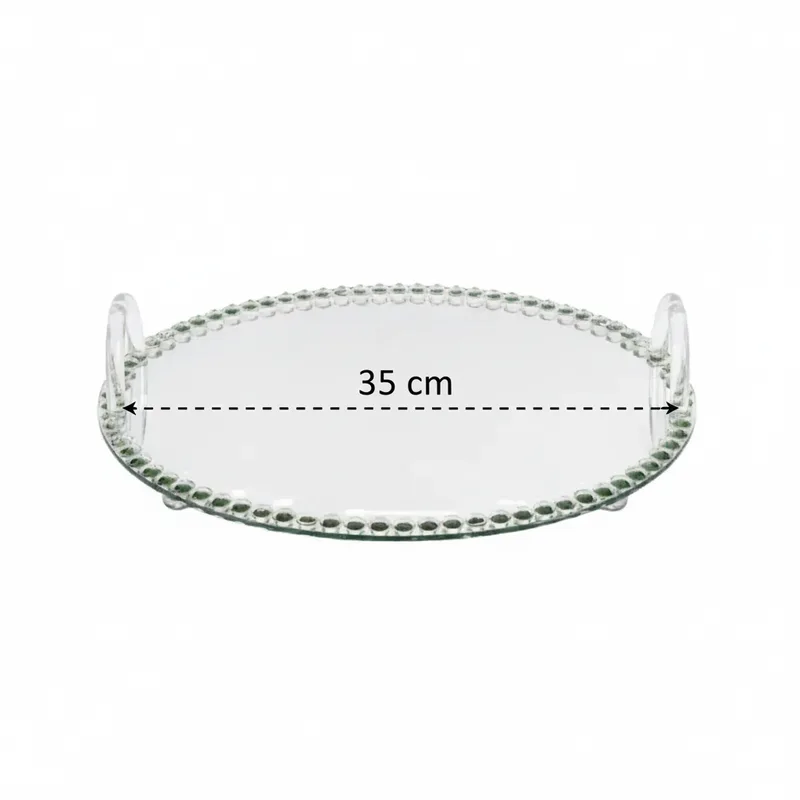 מגש מראה עגול