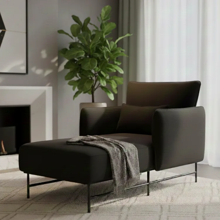 כורסת לאב סיט דגם הוגו שחור