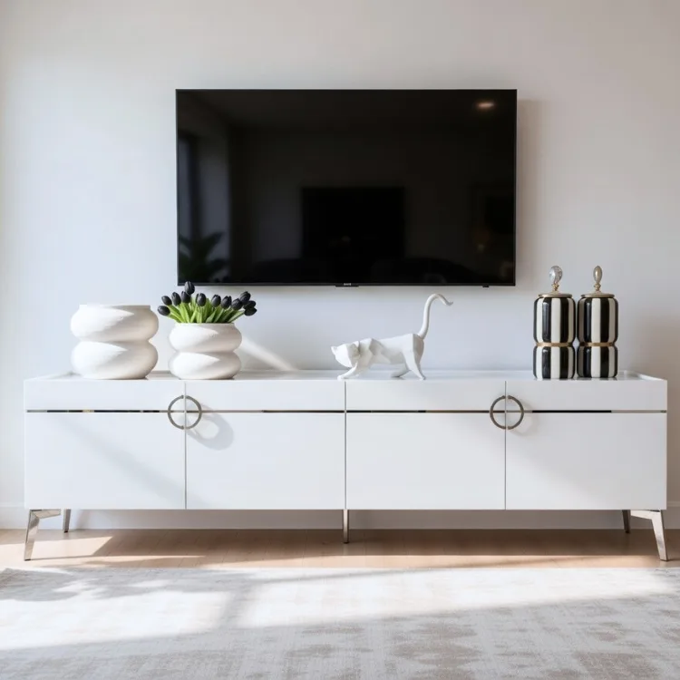 מזנון לסלון דגם טוקיו לבן