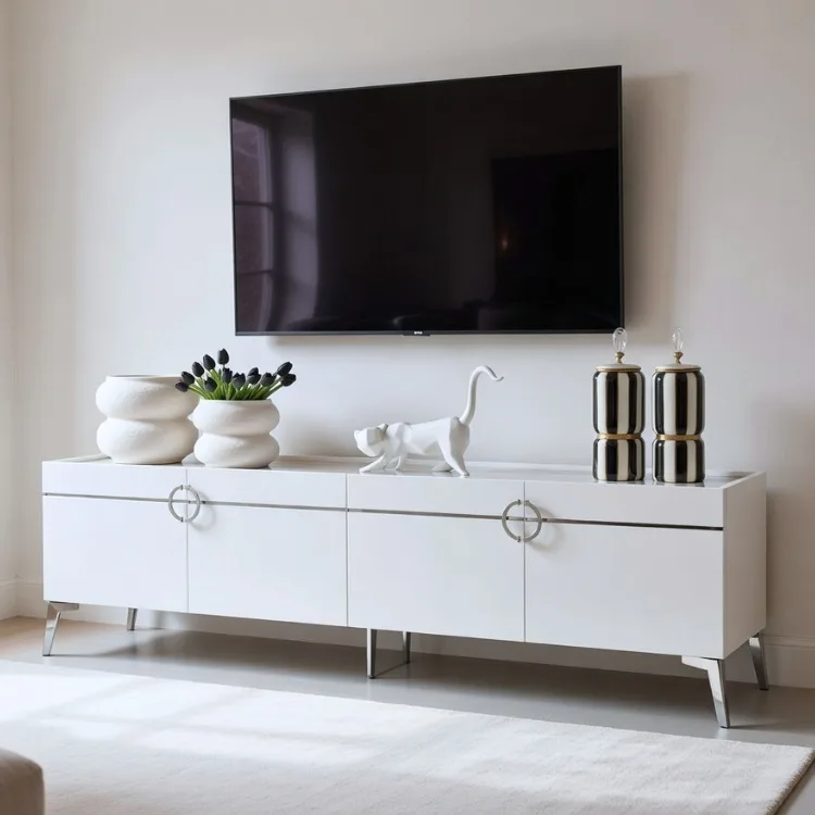 מזנון לסלון דגם טוקיו לבן