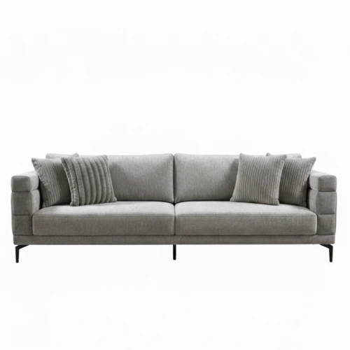 ספה 3 מטר דגם גוצ'י אפור