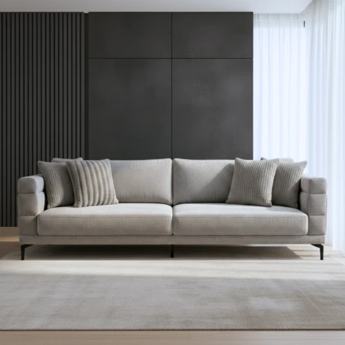 ספה 3 מטר דגם גוצ'י אפור