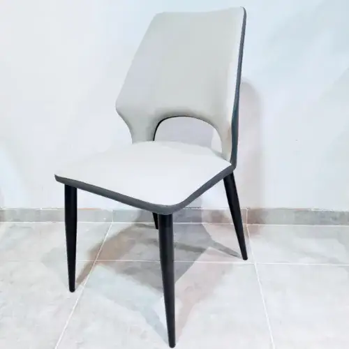 כיסא אוכל דמוי עור דגם ניו יורק 2 צבעים