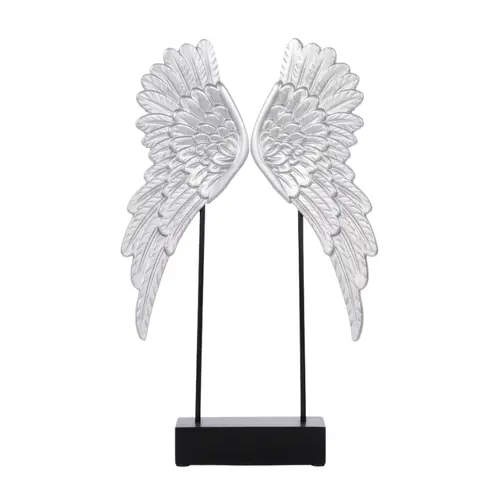 כנפי מלאך על סטנד כסוף