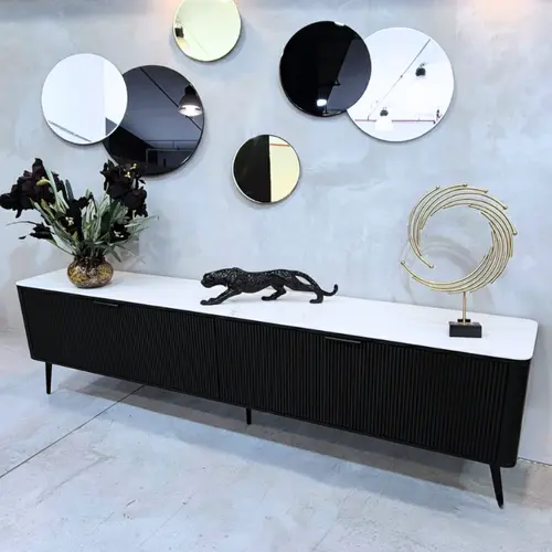 מזנון לסלון דגם יוקו צבע שחור