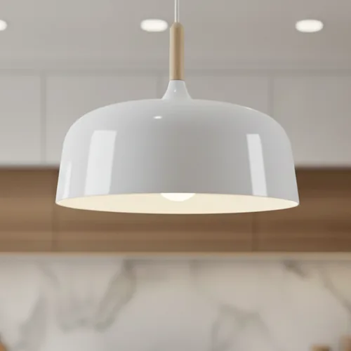 גוף תאורה תלוי דגם קאי לבן מאט