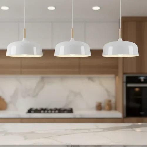 גוף תאורה תלוי דגם קאי לבן מאט