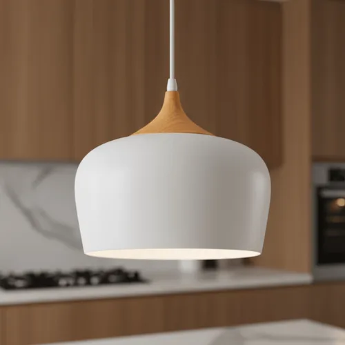 גוף תאורה תלוי לבן דגם עומר