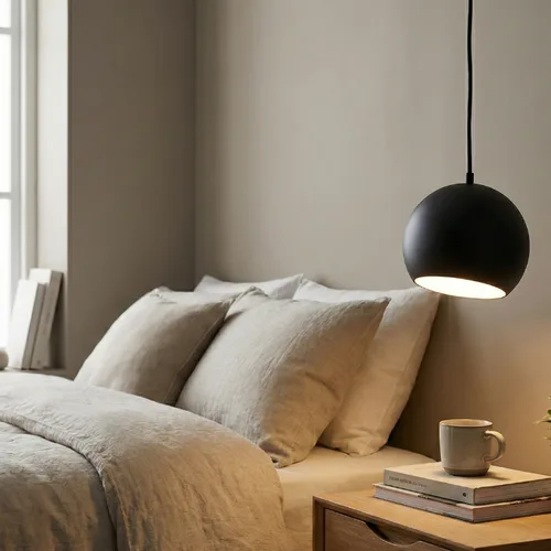 גוף תאורה שחור דגם ארבל