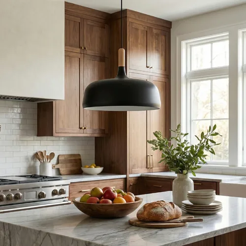 גוף תאורה תלוי דגם קאי שחור מאט