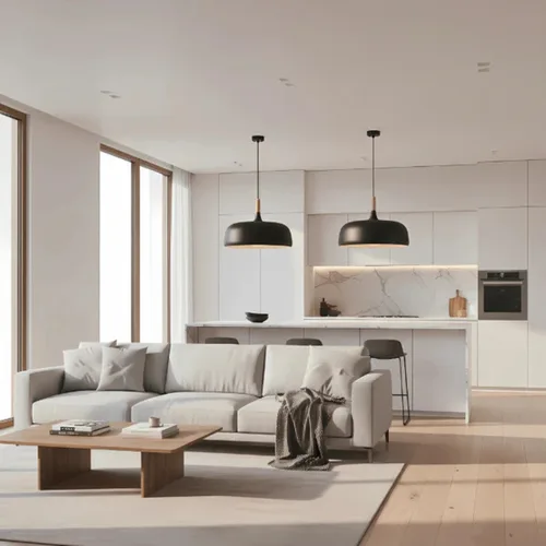 גוף תאורה תלוי דגם קאי שחור מאט