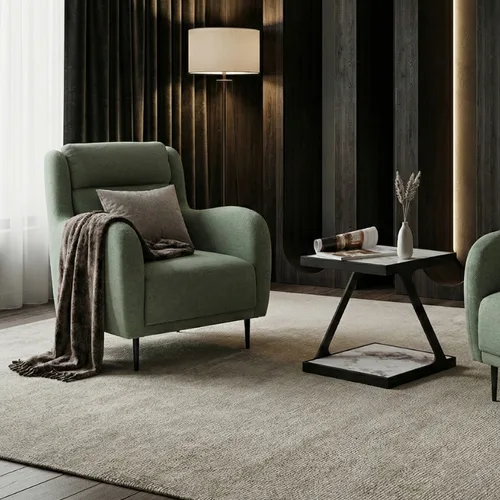 כורסא מעוצבת דגם אמה ירוק