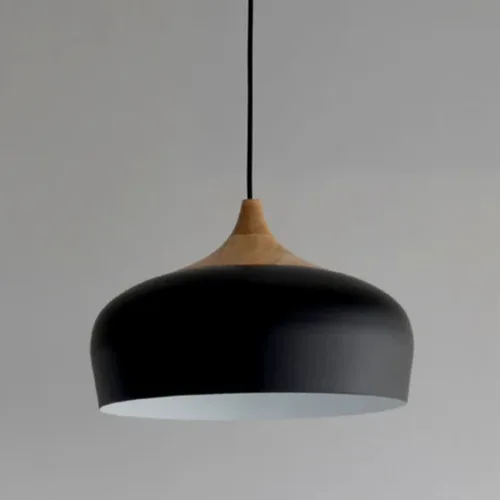 גוף תאורה תלוי שחור דגם עומר