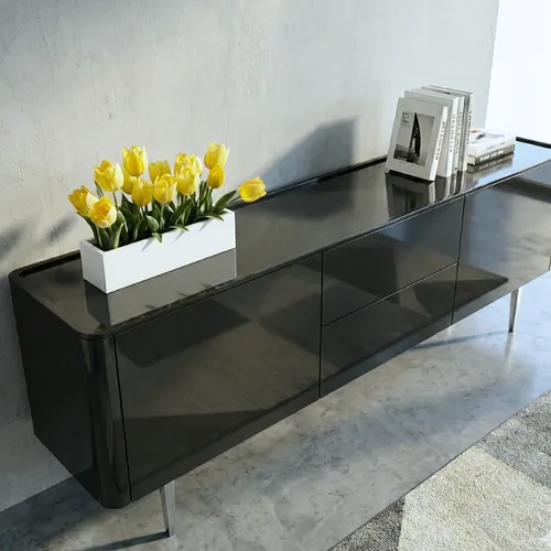 מזנון לסלון דגם מיאמי צבע שחור