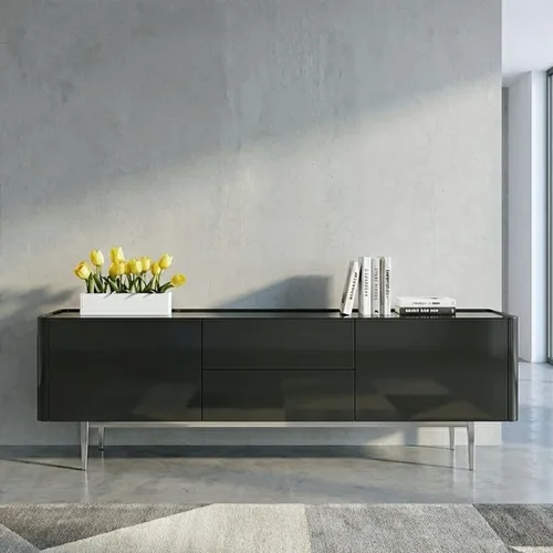 מזנון לסלון דגם מיאמי צבע שחור