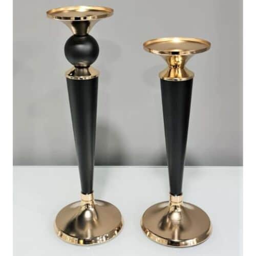 פמוט שחור זהב S