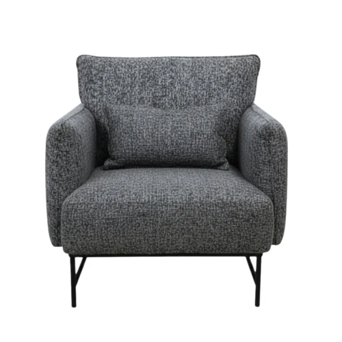 כורסא מעוצבת דגם הוגו אפור