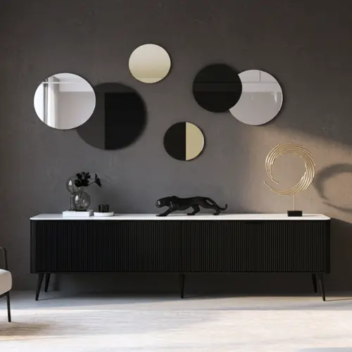 מזנון לסלון דגם יוקו צבע שחור