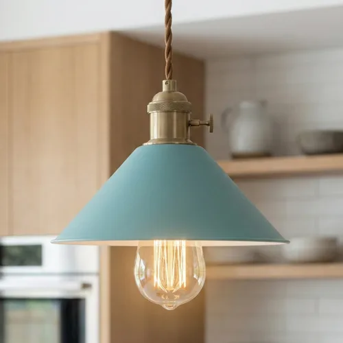 גוף תאורה תלוי דגם סהר כחול