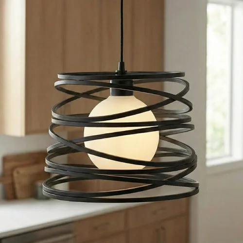 גוף תאורה תלוי דגם אורי שחור