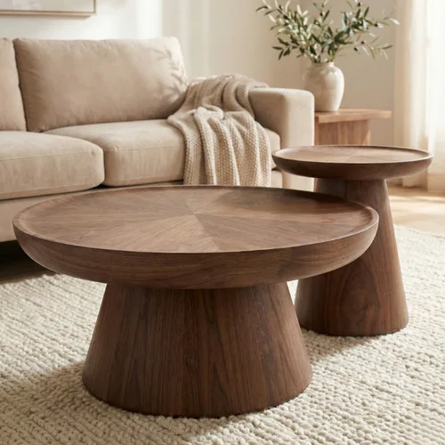 סט שולחנות אגוז דגם עלית