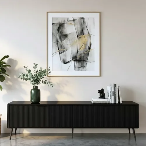 מזנון לסלון דגם יוקו צבע שחור