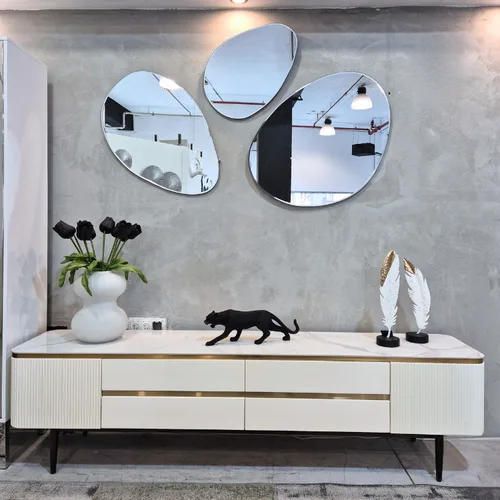 מזנון דגם ולנסיה לבן זהב