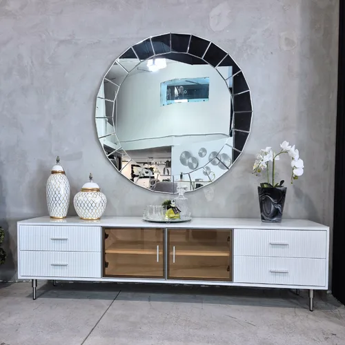 מזנון דגם שאנטל לבן כסוף