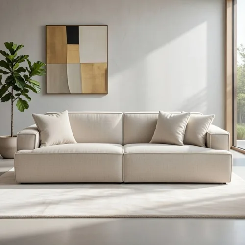 ספה דגם ויקטוריה 2.6 מטר בצבע אבן