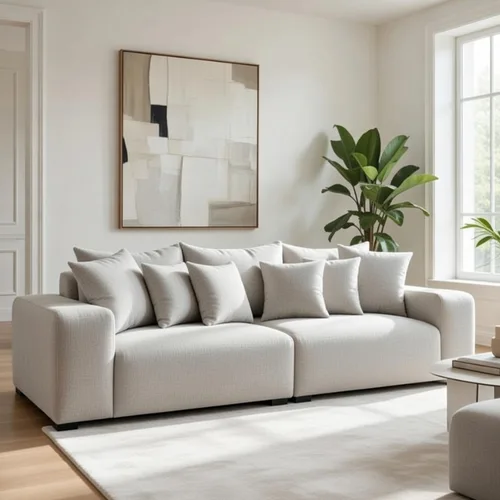 ספת רביצה דגם בלה 3 מטר בצבע אפור בהיר