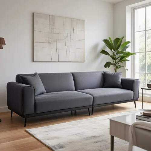 ספה 3 מטר מרסיי אפור כהה