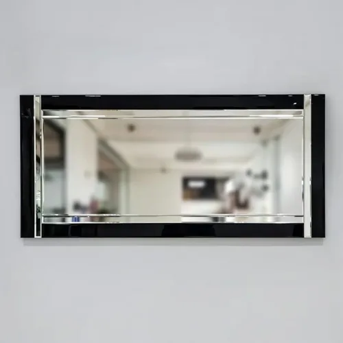 מראה מלבנית מסגרת שחורה דגם לואיס