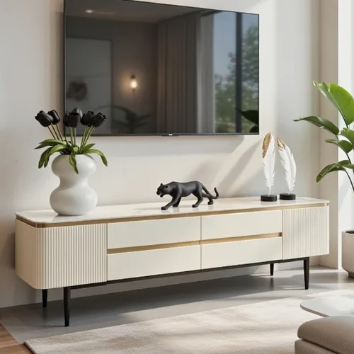 מזנון דגם ולנסיה לבן זהב