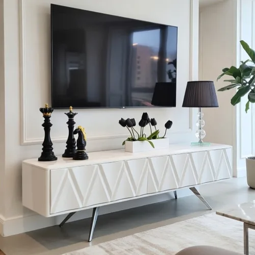 מזנון דגם מישל לבן - תצוגה בילו