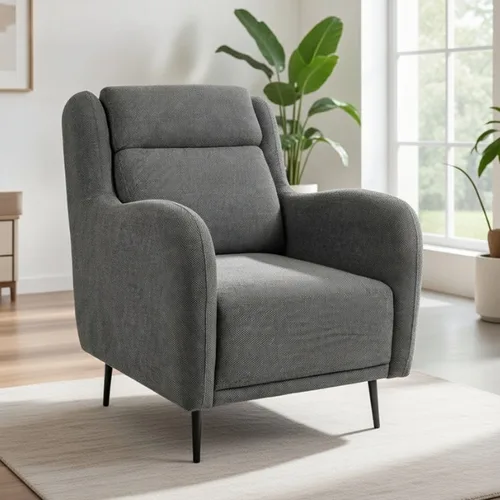 כורסא מעוצבת דגם אמה אפור