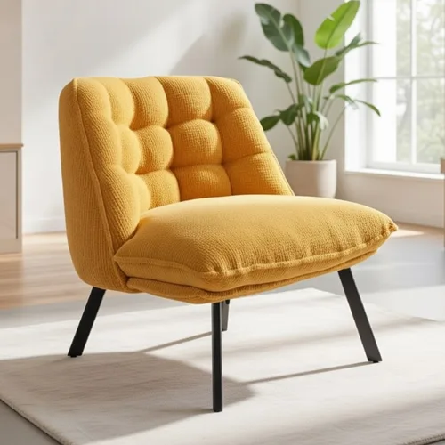 כורסא מעוצבת דגם מרלון חרדל