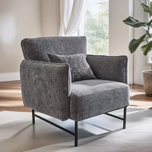 כורסא מעוצבת דגם הוגו אפור