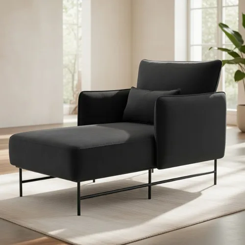 כורסת לאב סיט דגם הוגו שחור