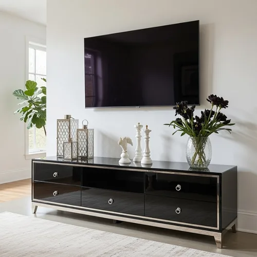 מזנון דגם אנתוני שחור כסוף - תצוגה בילו