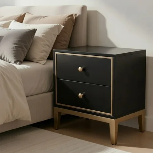 שידה / שידת צד דגם אנטוניו זהב שחור